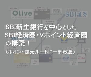 SBI新生銀行を中心としたSBI経済圏・Vポイント経済圏の構築！（ポイント還元ルートに一部改悪）